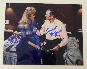 Ernest Borgnine & Stella Stevens Signed 10" x 8" Poseidon Adventure Photo with COA