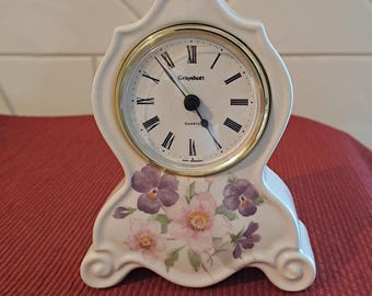 Greyshott Pottery Porcelain English Quartz Clock England