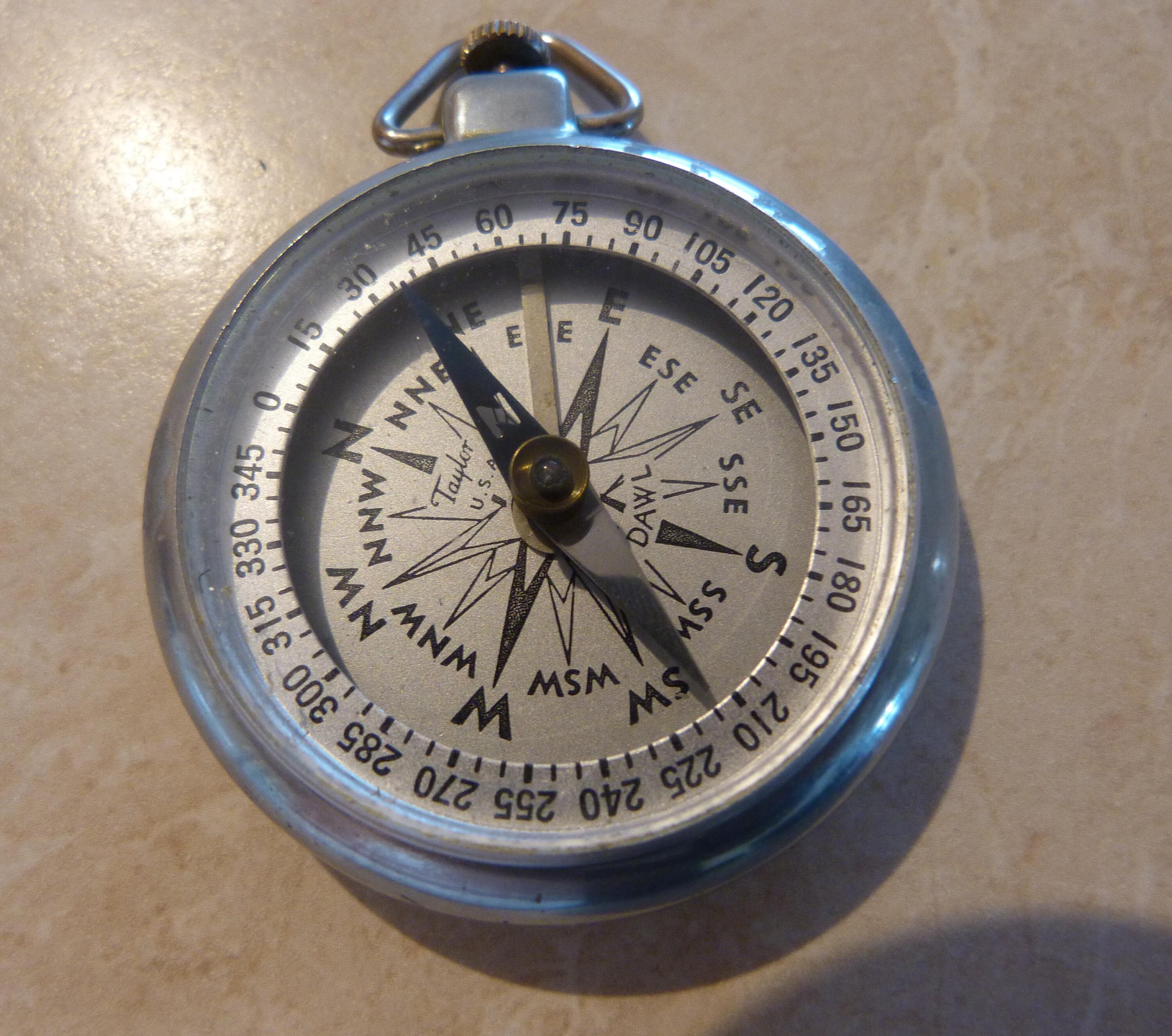 Vintage Taylor Gydawl Compass With Needle Lock No 2940