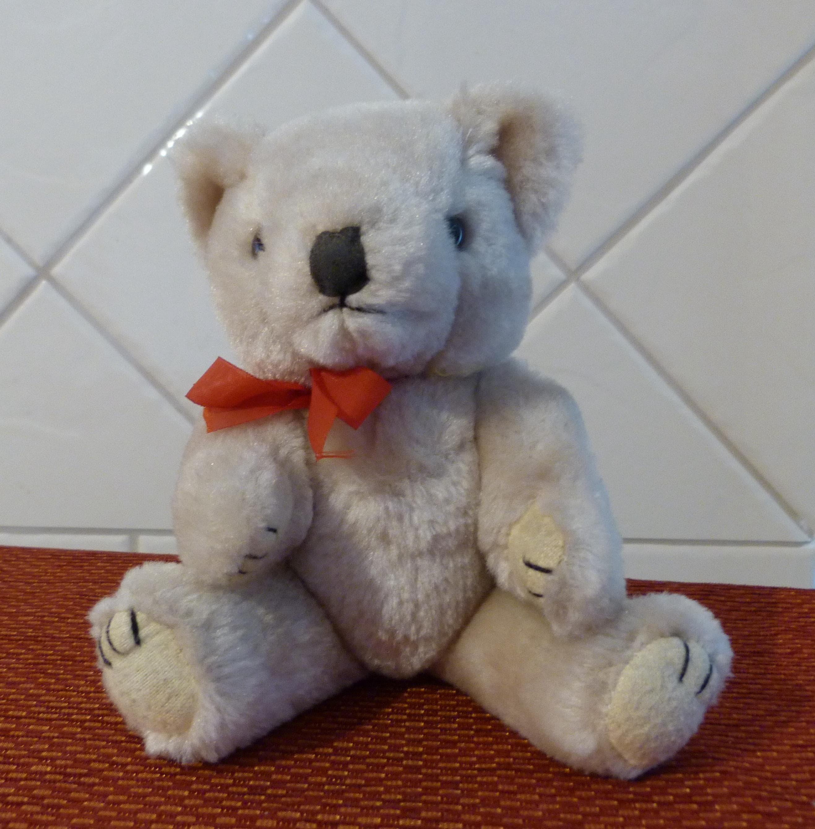 Vintage teddy bear red ribbon - Etsy 日本