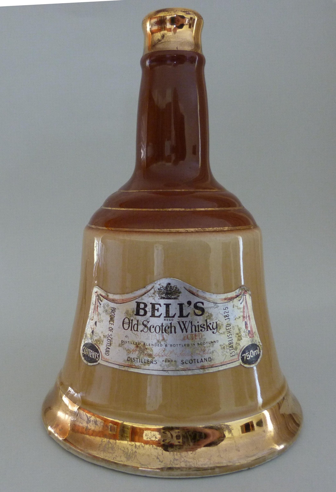 Wade Bell's Scotch Whisky Perth Scotland Decanter Ceramic Bell Bottle ...