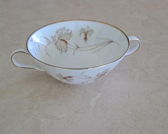 Vintage H & Co Heinrich Selb Floral Soup Cup Bavaria Germany