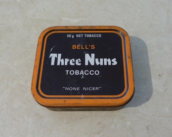 Bells Three Nuns  50g Tobacco Tin "None Nicer" Made In England (Empty)