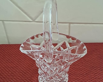 Bohemia Diamond Hand Cut Lead Crystal Basket