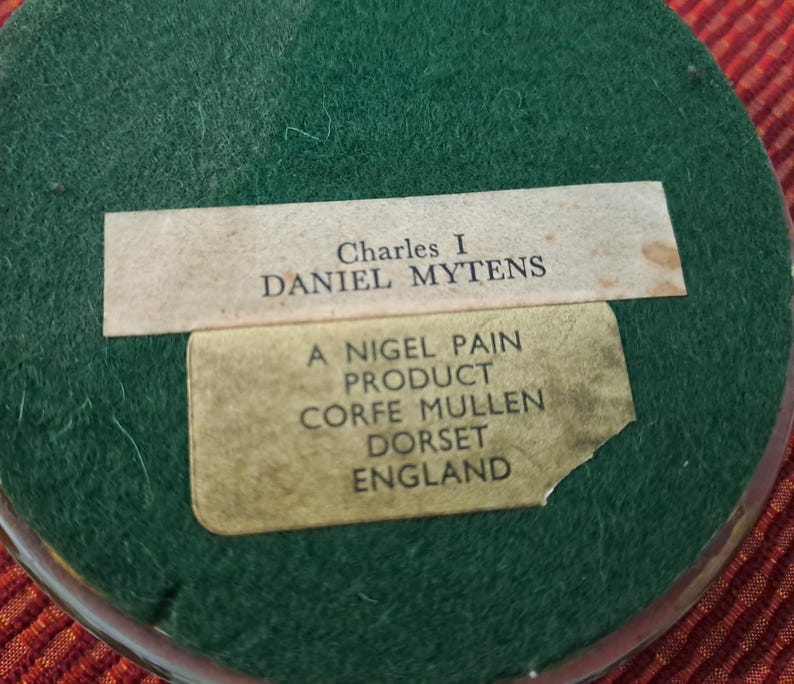 Vintage King Charles I Portrait Glass Dome Paperweight – Nigel Pain ...