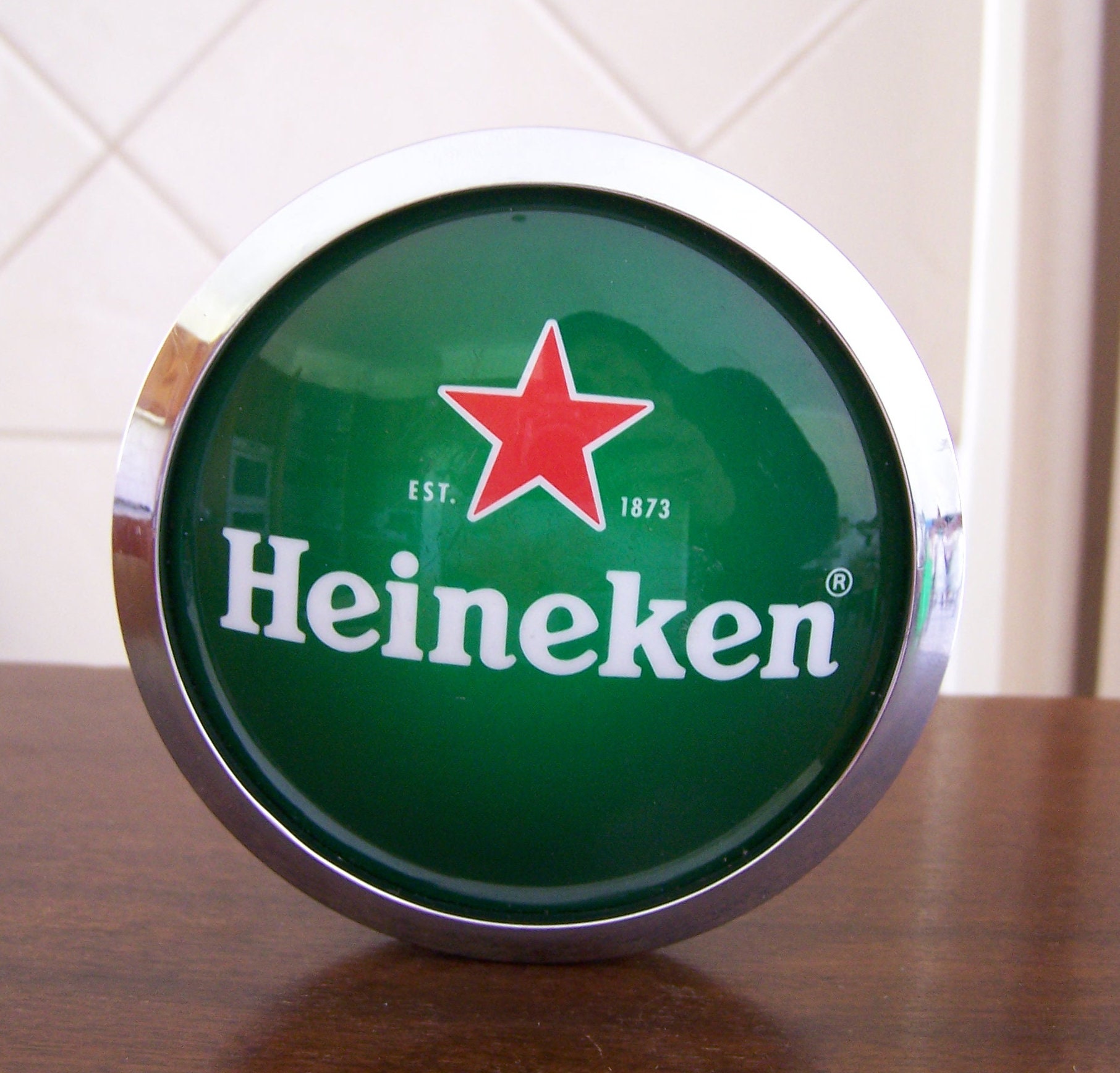 Vintage Heineken Signage Pump Bar Badge