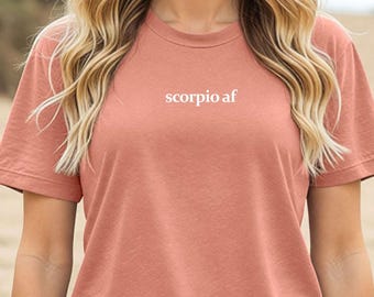 Scorpio Zodiac T-Shirt: Astrological Sign Tee, Birthday Gift