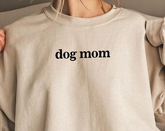 Dog Mom Sweatshirt: Cozy Gildan Fleece, Pet Lover Gift