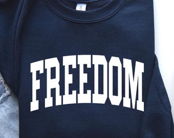 Freedom Sweatshirt: Gildan Unisex Cotton-Blend Fleece Knit