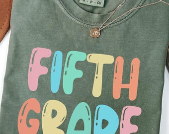 Comfort Colors Fifth Grade Teacher T-Shirt: Soft Cotton Elementary School Tee