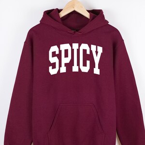 Spicy Collegiate Crewneck: Unisex Cotton-Blend Hoodie