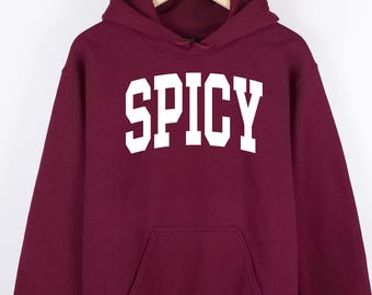 Spicy Collegiate Crewneck: Unisex Cotton-Blend Hoodie