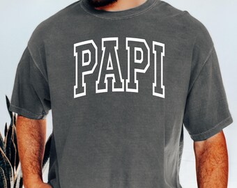 Comfort Colors Papi Shirt, Fathers Day Gift, Grandpa Tee