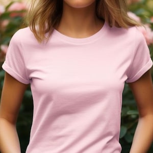 Bella Canvas Women's Relaxed Jersey Tee, Blank Plain Women's Shirts, Trendy Women's Tee For Women, Basic Women's Relaxed 6400 T-shirt,  T201