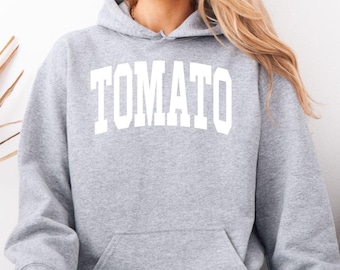 Tomato Hoodie, Collegiate Style Unisex Gift