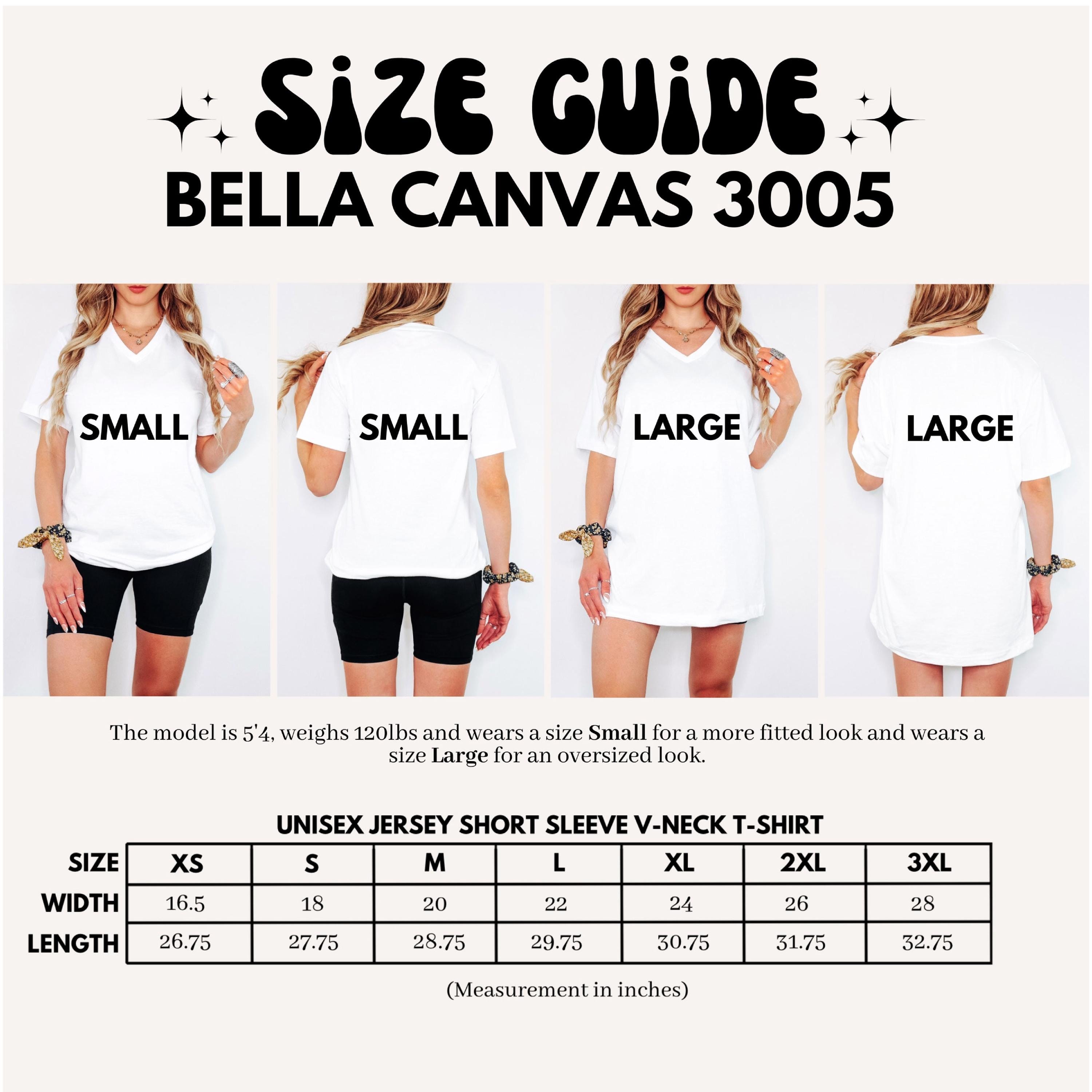 Unisex Bella Canvas 3005 V-neck T-shirts, Blank Plain V-neck Shirts, Trendy V-necks For Women, Basic Vneck Tshirt Cotton Polyester Blend