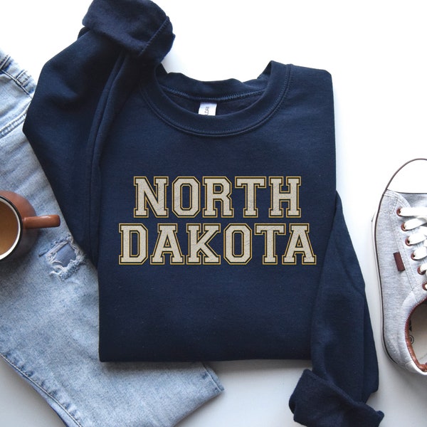 North Dakota Sweatshirt, North Dakota  Hoodie, North Dakota Shirt, North Dakota Gift, North Dakota  Trip, North Dakota Vintage, HL0035