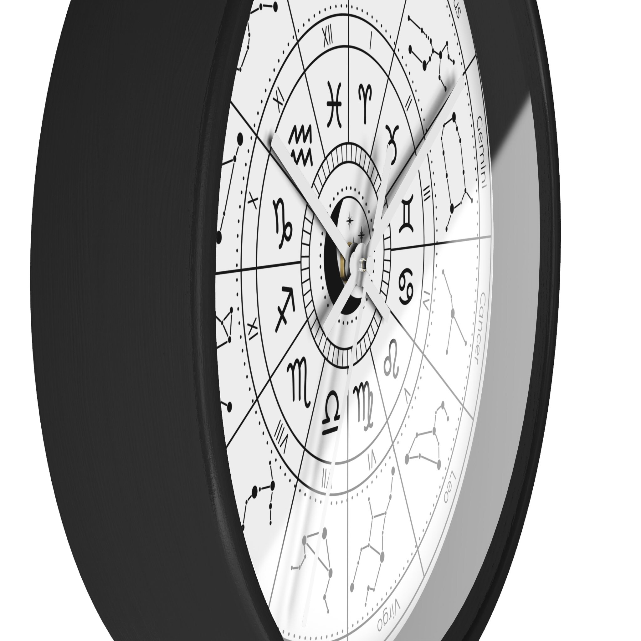 Zodiac Clock Wall Art Clock Wall Design Horoscope Gift Clock Etsy