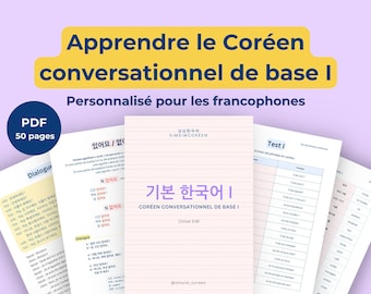 Apprendre le Coréen conversationnel de base I