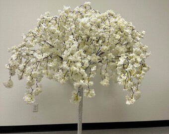 2Pcs/Set 5ft Artificial Dropping Cherry Trees with Blossom Flowers Table tree centerpiece