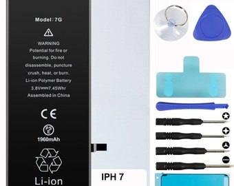 Battery Kit for iPhones Includes Waterproof Sticker, Battery Stickers, MAGNETIC Tools (iPhone 7)