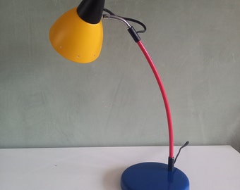 Vintage design Memphis style 1980s Happy Light desk lamp