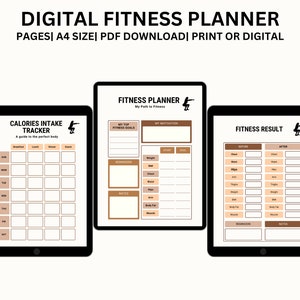Printable Fitness Planner | Workout Planner | Weight Loss Tracker | Fitness Tracker | Wellness Planner | Workout Tracker