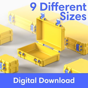 3D Printable Storage Box STL file, box STL file Digital Instant Download, 3D Stl model, box stl File, High Quality 3D Printer File