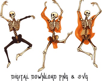 Skeleton SVG PNG, Funny Skeleton, Halloween SVG, Dancing Skeleton, Bones svg, t shirt svg