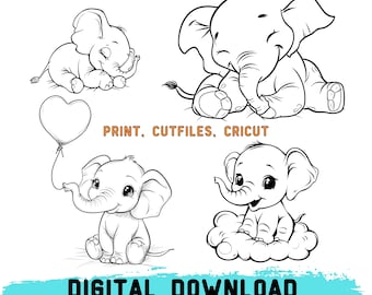 Cute elephant svg, baby elephant svg, cute elephant svg, elephant cricut, svg files for cricut, animal svg, new baby svg, baby shower svg