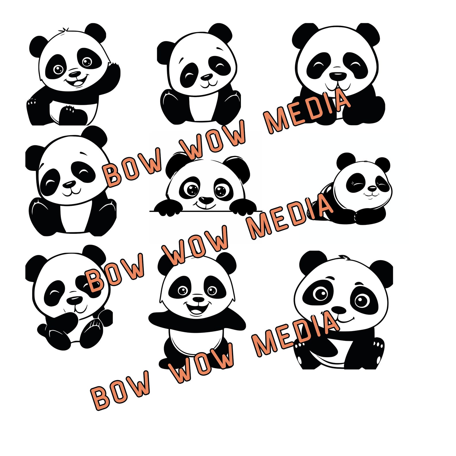 Panda Svg, Cute Panda Svg, Baby Panda Svg, Panda Bear Svg, Panda ...