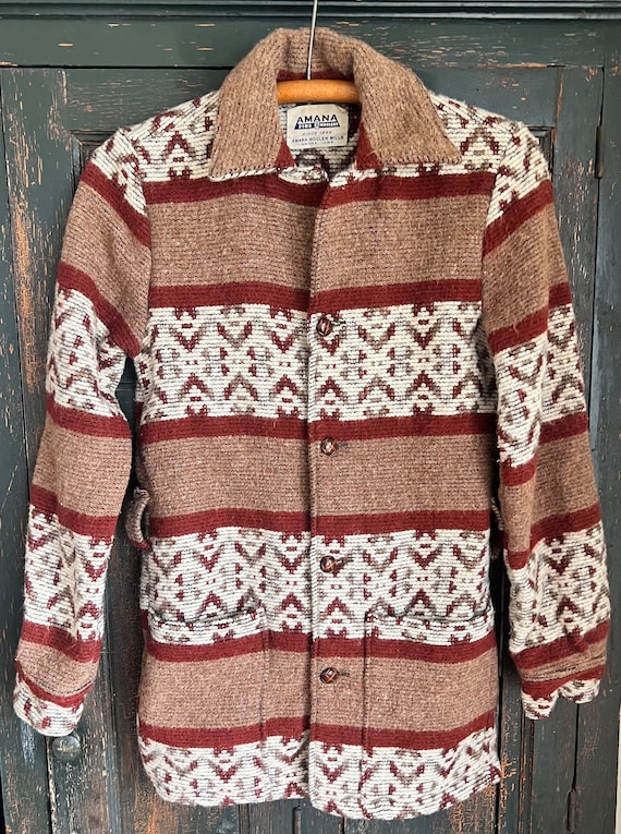 Vintage Amana Woolen Mill Southwest Jacket Sz XS