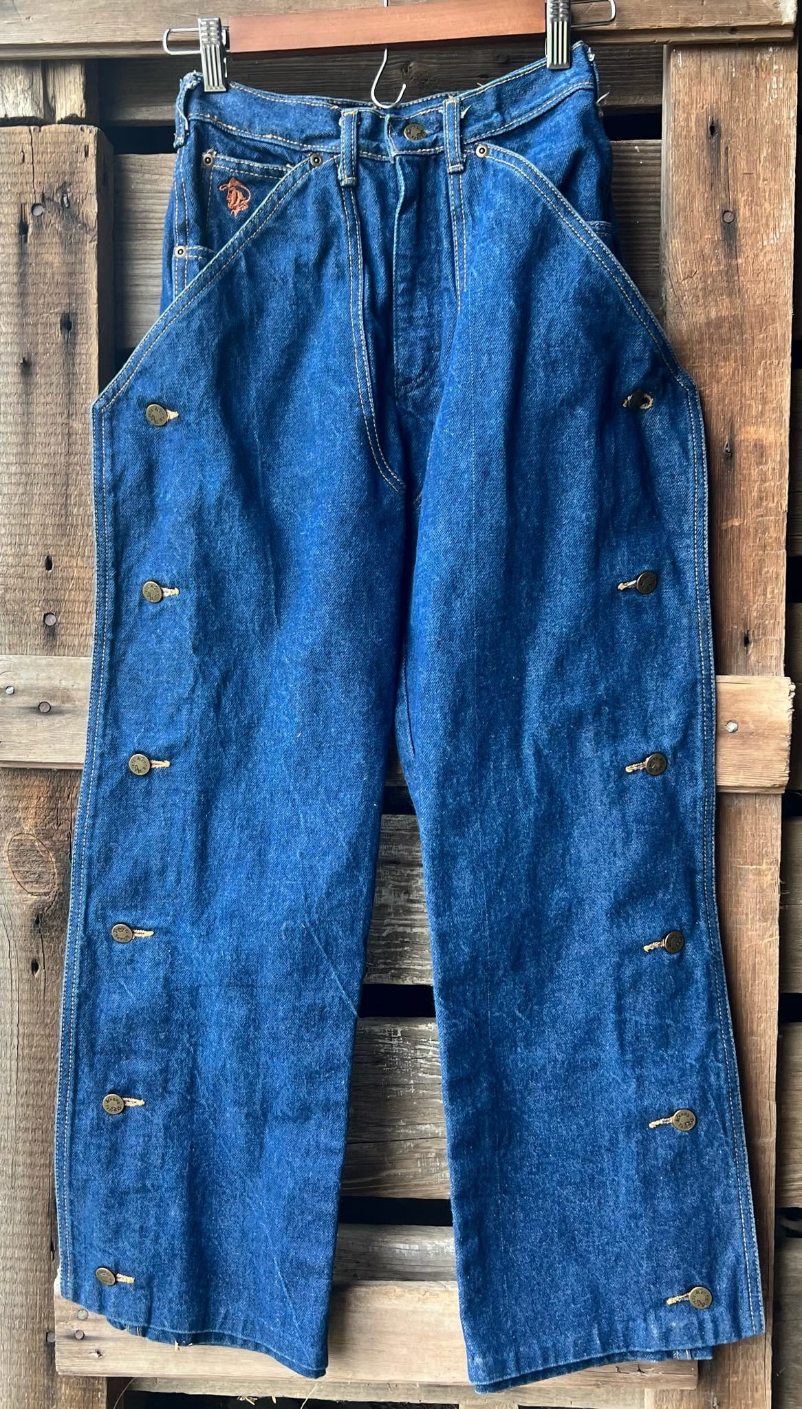 メンズ、ジーンズ、デニム、オールド、Kenny Rogers、ビンテージ、US Vintage 1970's Kenny Rogers Chaps Denim Jeans Sz 7/8 - Etsy