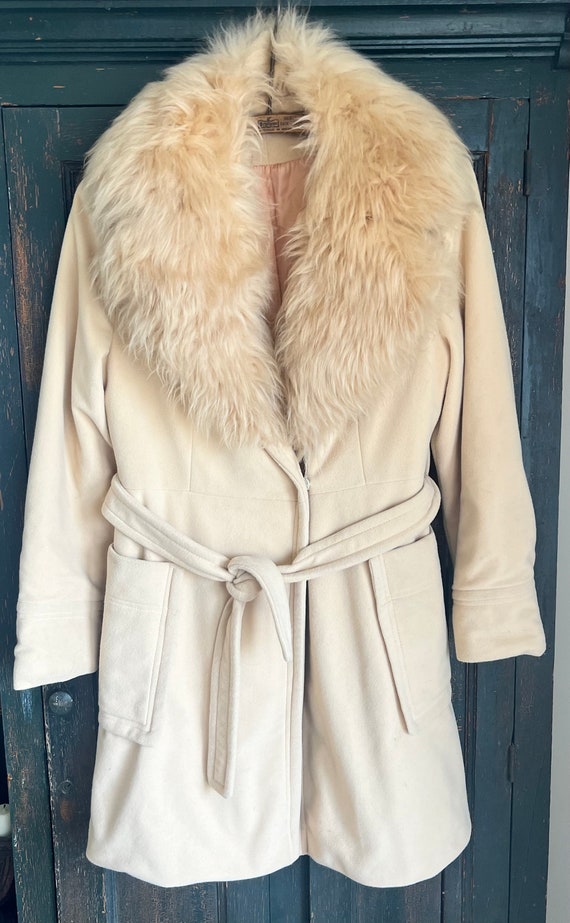 Vintage Dyed Lamb Union Made Coat Fur