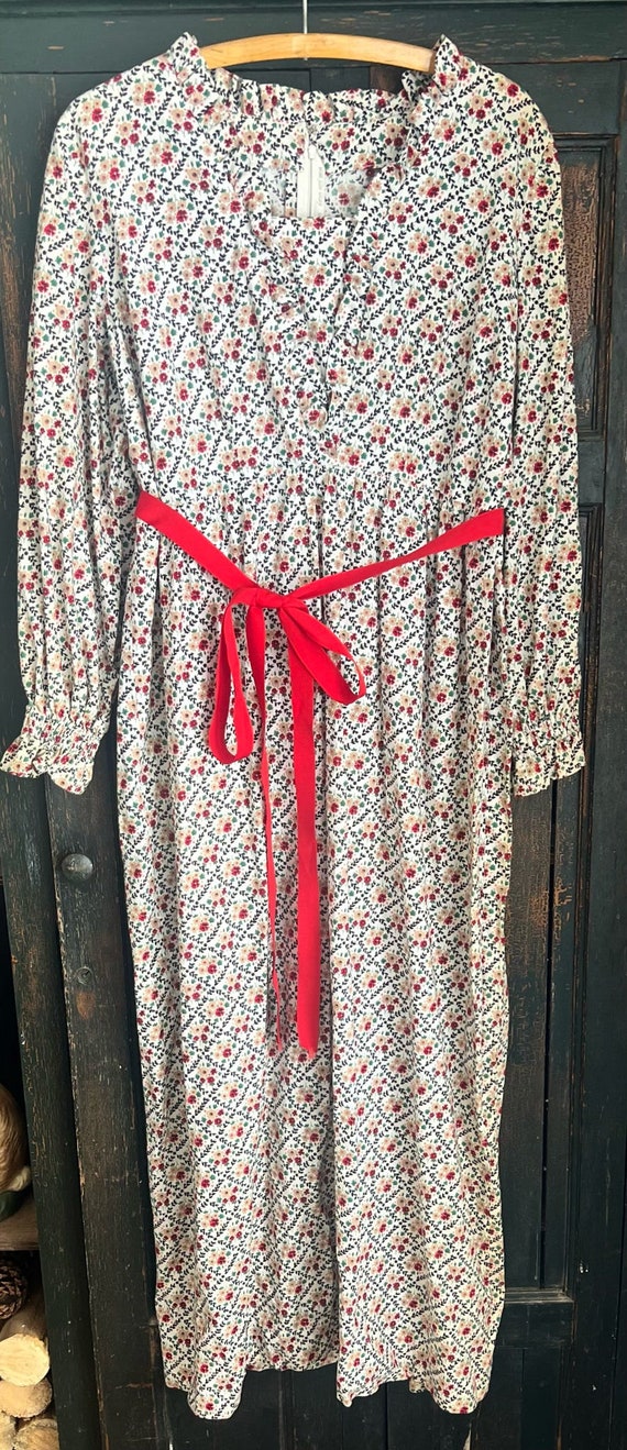 Vintage Floral Prairie Cottagecore Handmade Dress