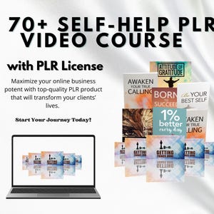 70+ Self-Help PLR Video Course Bundle, Mindfulness PLR Videol Course | Personal Development, Mindset & Success PLR | Digital Download