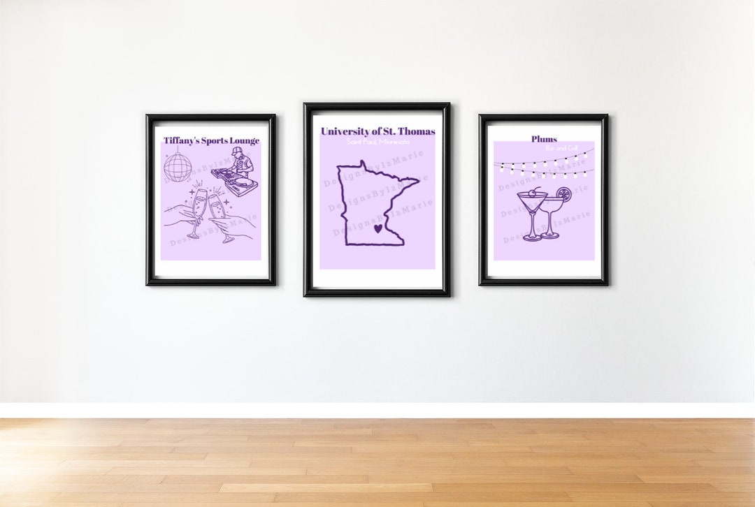 University of St Thomas - Set of 3 Prints - Digital Download - Etsy