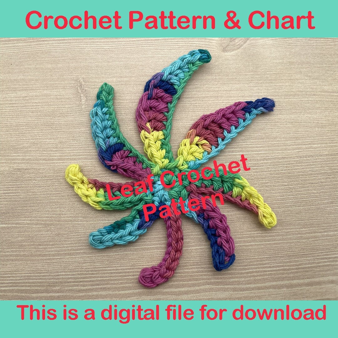 30 Crochet Hemp Projects: Organic, Stylish, and Beautiful Ideas for the Home, Wardrobe... 14 Pot Leaf Applique Crochet Pattern