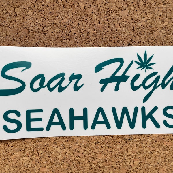 Soar High Seahawks 8” Bumper Sticker