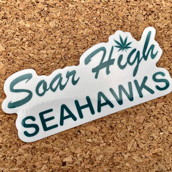 Soar High Seahawks 3” Glossy sticker