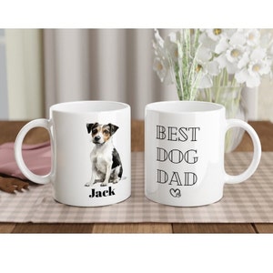 Personalised Jack russell terrier mug | Jack russell lovers gift | coffee mug | best dog dad | gift for him | dog gift