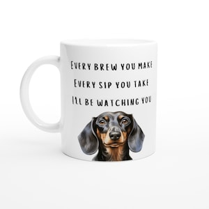 dachshund mug | sausage dog lovers gift | coffee mug | gifts for tea lovers | gift for him | gift for her | dog gift