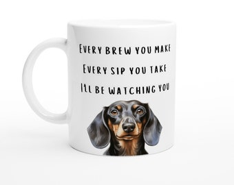 dachshund mug | sausage dog lovers gift | coffee mug | gifts for tea lovers | gift for him | gift for her | dog gift