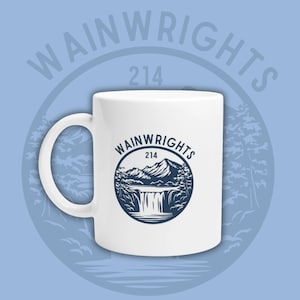 Wainwright wanderer 214 | lake district lovers gift | tea coffee cup | hiking outdoor mountain scene | White 11oz Ceramic Mug
