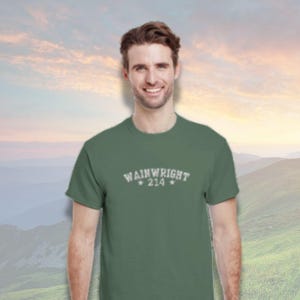 Wainwright 214 embroidered Unisex T shirt | lake district lovers gift | bagging wainwrights adventure outdoor hiking