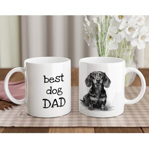 Personalised dachshund mug | best dog MUM DAD | sausage dog lovers gift | coffee mug | gifts for tea lovers | dog gift