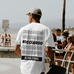 F1 T-Shirt - Daniel Ricciardo  3 T-Shirt - Formula 1 Racing Champion Tee, Unisex, F1 Clothing, Motorsport Clothing, Alpha Tauri, F1 tshirt