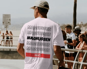 T-shirt F1 - T-shirt Kevin Magnussen 20 - T-shirt champion de course de Formule 1, unisexe, vêtements F1, vêtements de sport automobile, chemise F1, t-shirt F1, Haas