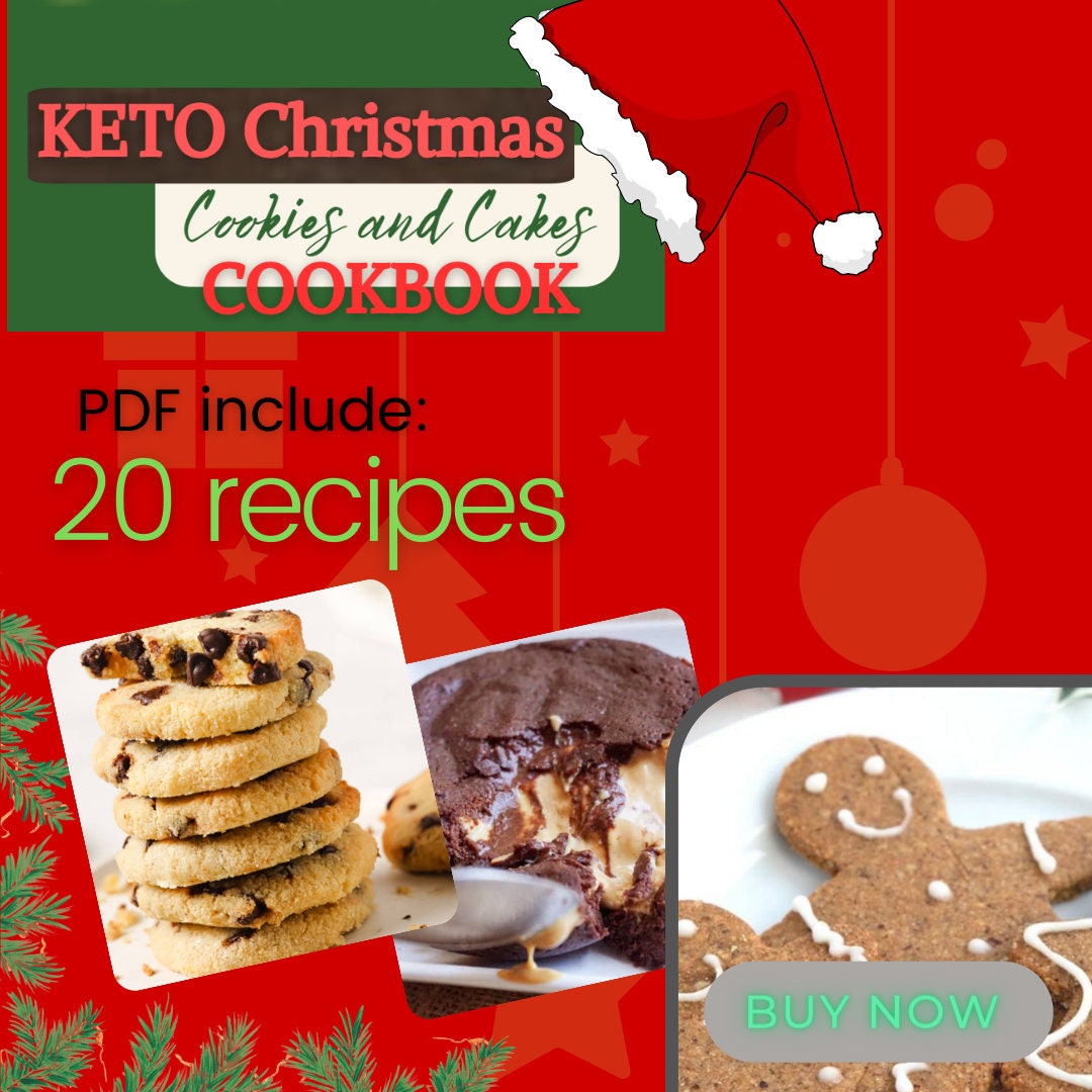 Keto Diet Christmas Desserts Cookbook Ebook Pdf 20 Recipes Etsy