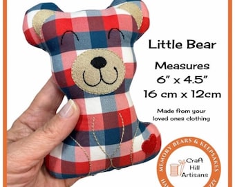Little Bear Memory Keepsake Made From Your Loved Ones Clothes